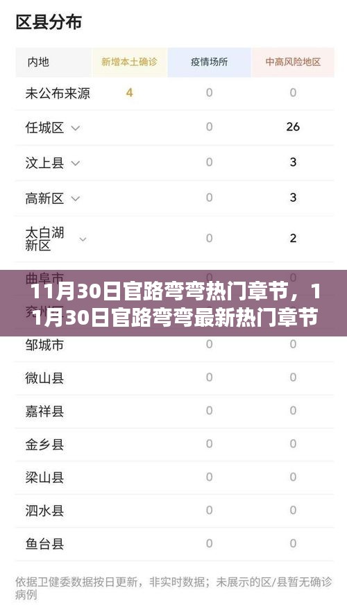 11月30日官路弯弯热门章节全解析，最新章节一览