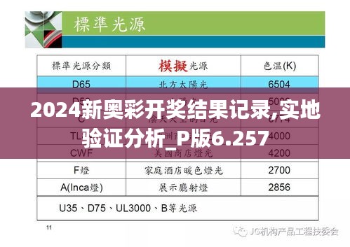 2024新奥彩开奖结果记录,实地验证分析_P版6.257
