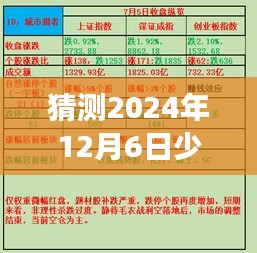 2024年12月6日少女大人热门消息预测与揭秘，风向标盛事即将揭晓