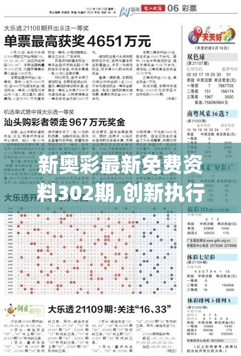 新奥彩最新免费资料302期,创新执行计划_XT5.240