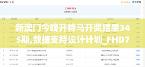 新澳门今晚开特马开奖结果345期,数据支持设计计划_FHD7.925